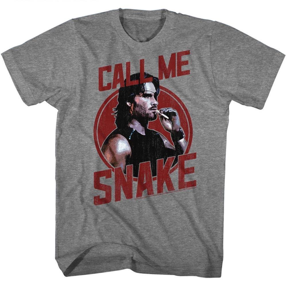 Escape From New York Call Me Snake Graphite Heather Adult T Shirt